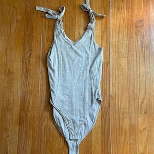 Beige bodysuit with Polka Dots
